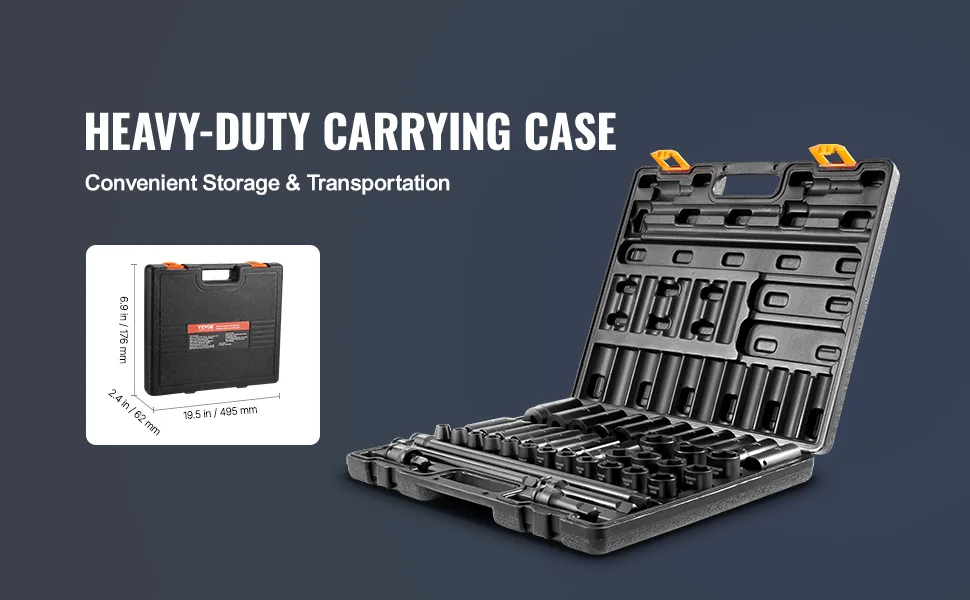 impact socket set portable storage