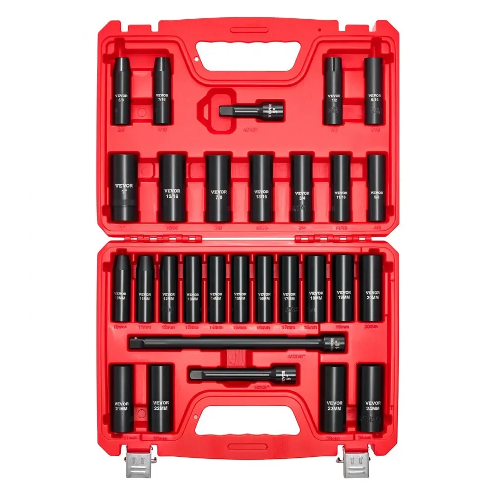 VEVOR CR-V steel impact socket durability
