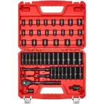 VEVOR 50 piece impact socket set case view