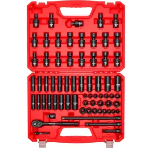 VEVOR 67 piece impact socket set case view