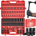 VEVOR 91 piece impact socket set case view