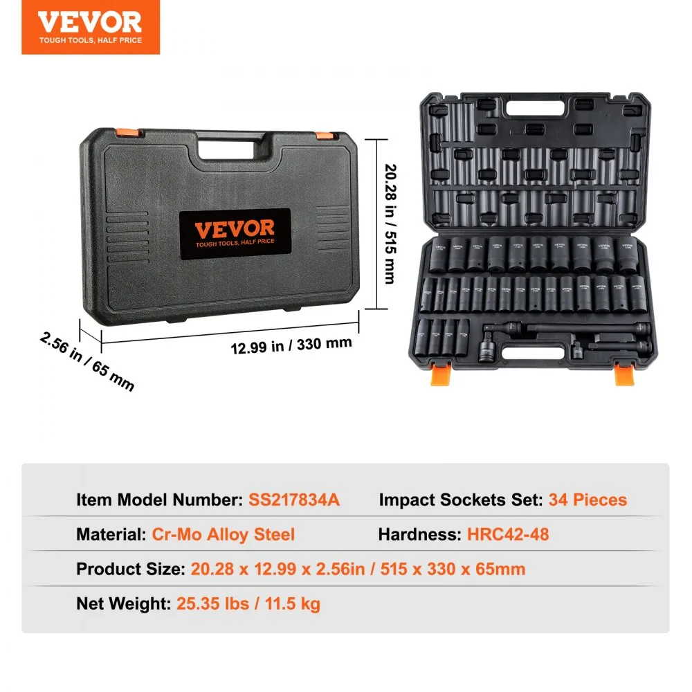 impact socket set package contents