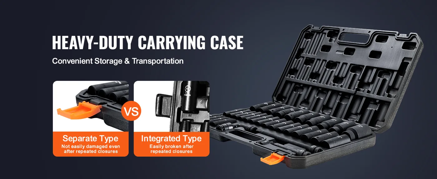 impact socket set portable storage