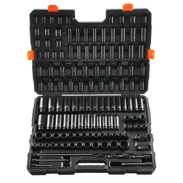 VEVOR 130 piece impact socket set case view
