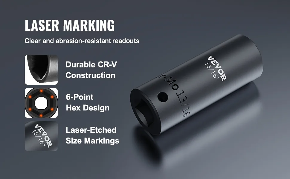 VEVOR deep and shallow impact sockets