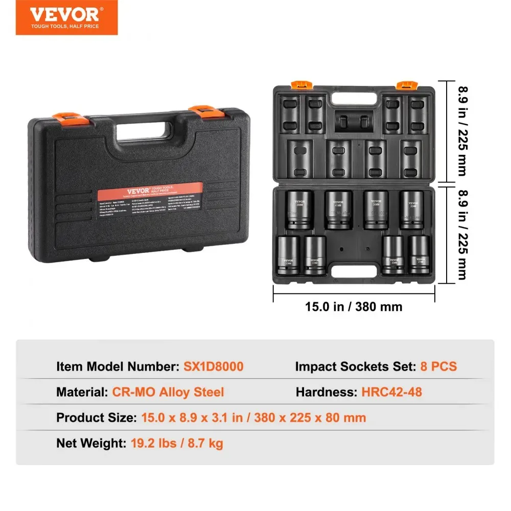 impact socket set package contents