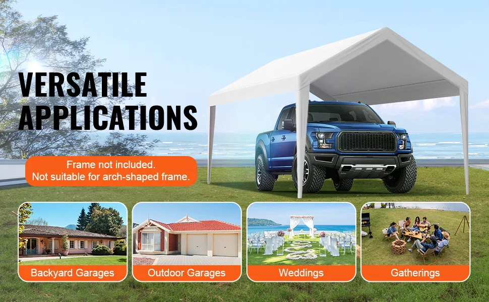 VEVOR Carport Replacement Canopy Cover 10 x 20 ft 10x20ft feature 5