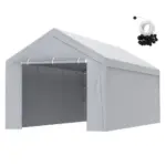 VEVOR Carport Replacement Canopy Cover Top + Side Wall 10 x product image 1
