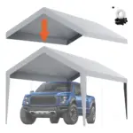 VEVOR Carport Replacement Canopy Cover 10 x 20 ft 10x20ft product image 1