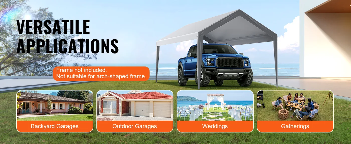 VEVOR Carport Replacement Canopy Cover 10 x 20 ft 10x20ft feature 5