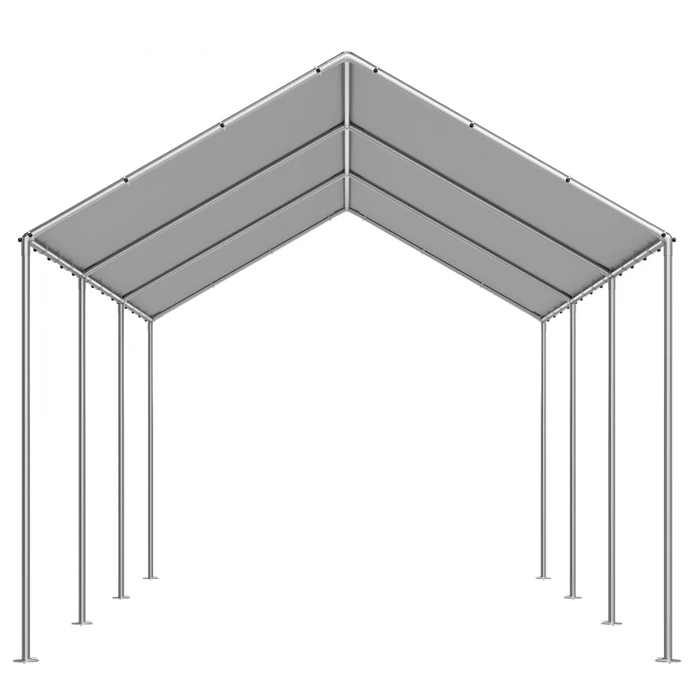 VEVOR Carport Replacement Canopy 10x20ft Grey Canopy fabric product image 10