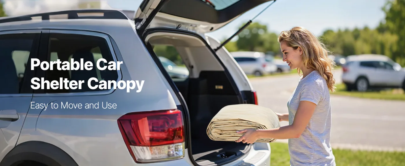 VEVOR Carport Replacement Canopy 10x20ft Beige Top and side Lightweight Design