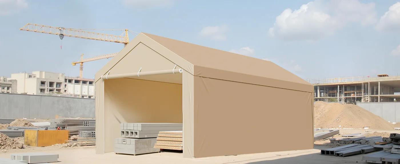 VEVOR Carport Replacement Canopy 10x20ft Beige Top and side Construction Material Cover
