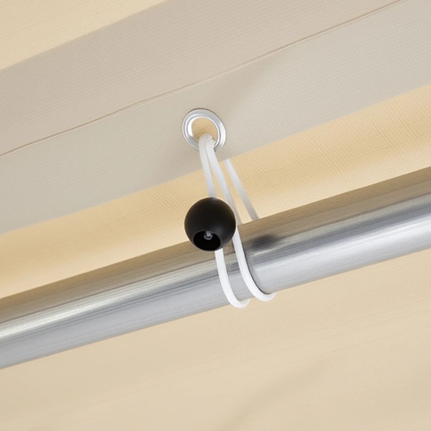 VEVOR Carport Replacement Canopy 10x20ft Beige Top and side Aluminum Grommets & Elastic Ball Cords