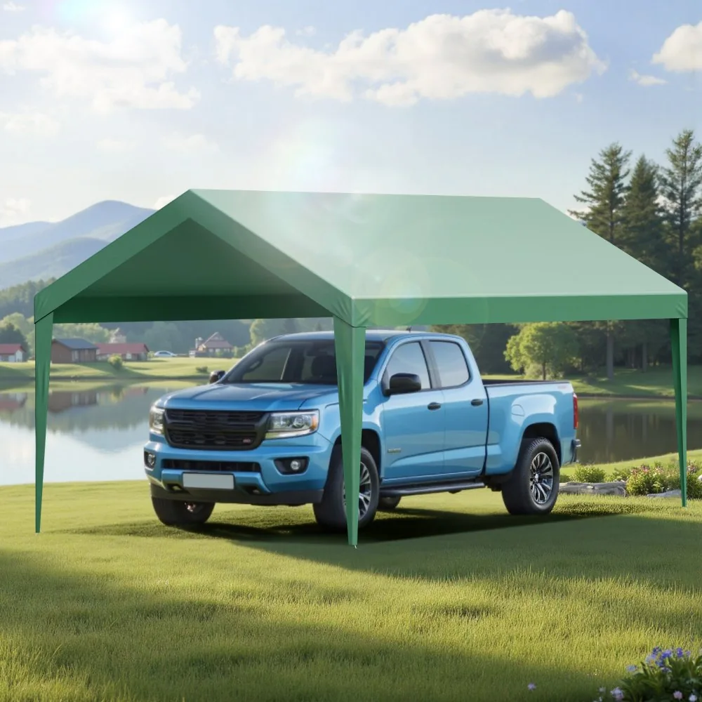 VEVOR Carport Replacement Canopy 10x20ft dark green Canopy s product image 8