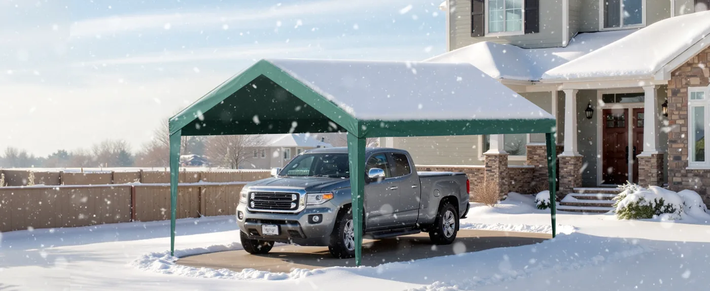 VEVOR Carport Replacement Canopy 10x20ft dark green Canopy s Vehicle Shelter