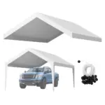 VEVOR Carport Replacement Canopy 12x20ft White Canopy strap product image 1