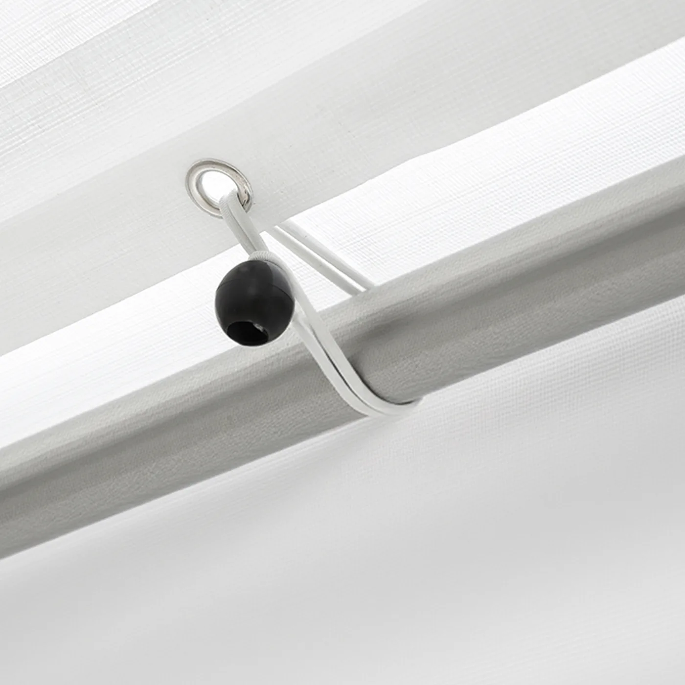 VEVOR Carport Replacement Canopy 12x20ft White Canopy strap Aluminum Grommets & Elastic Ball Cords