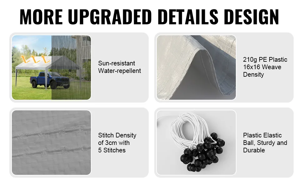 VEVOR Carport Replacement Canopy Cover 12 x 20 ft 12x20ft feature 3