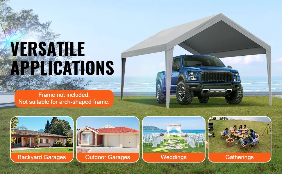 VEVOR Carport Replacement Canopy Cover 12 x 20 ft 12x20ft feature 5