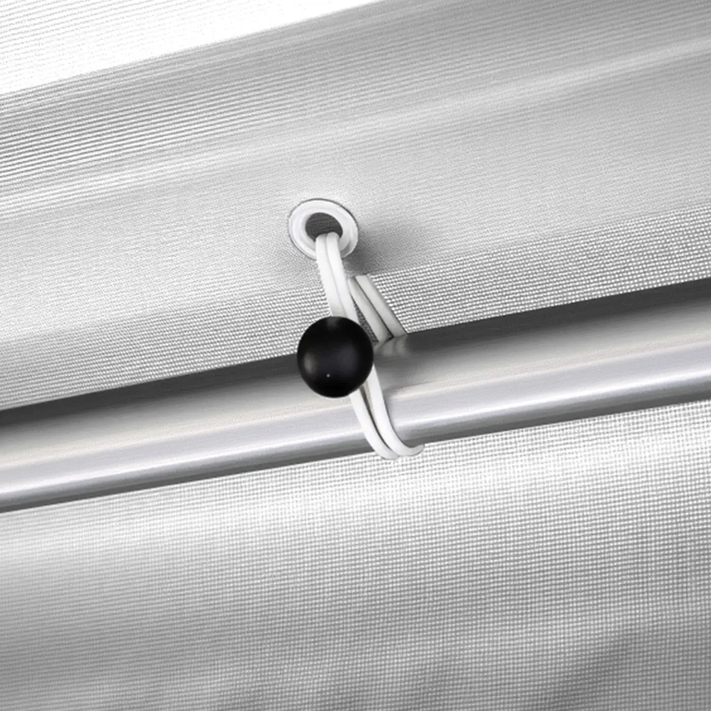 VEVOR Carport Replacement Canopy 12x20ft Grey Top and side c Aluminum Grommets & Elastic Ball Cords