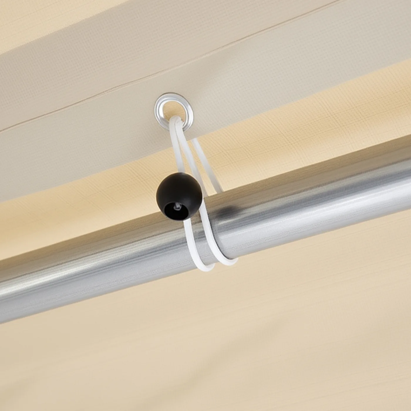 VEVOR Carport Replacement Canopy 12x20ft Beige Canopy strap Aluminum Grommets & Elastic Ball Cords