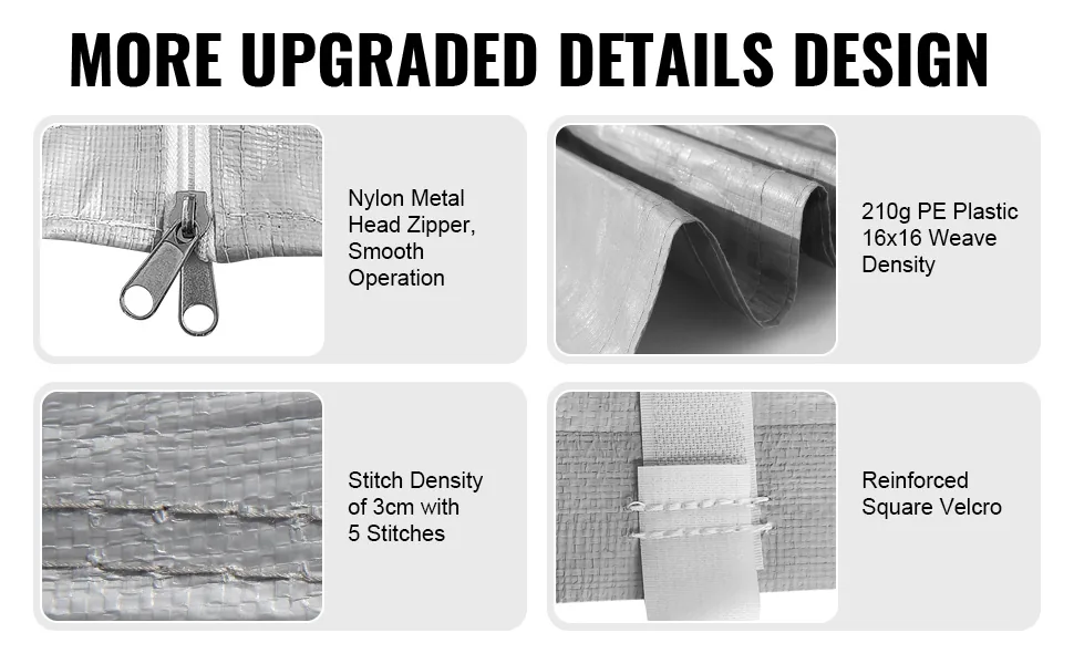 VEVOR Carport Replacement Canopy Cover Side Wall 13 x 20 ft feature 3