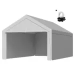 VEVOR Carport Replacement Canopy 13x20ft Grey Top and side c product image 1