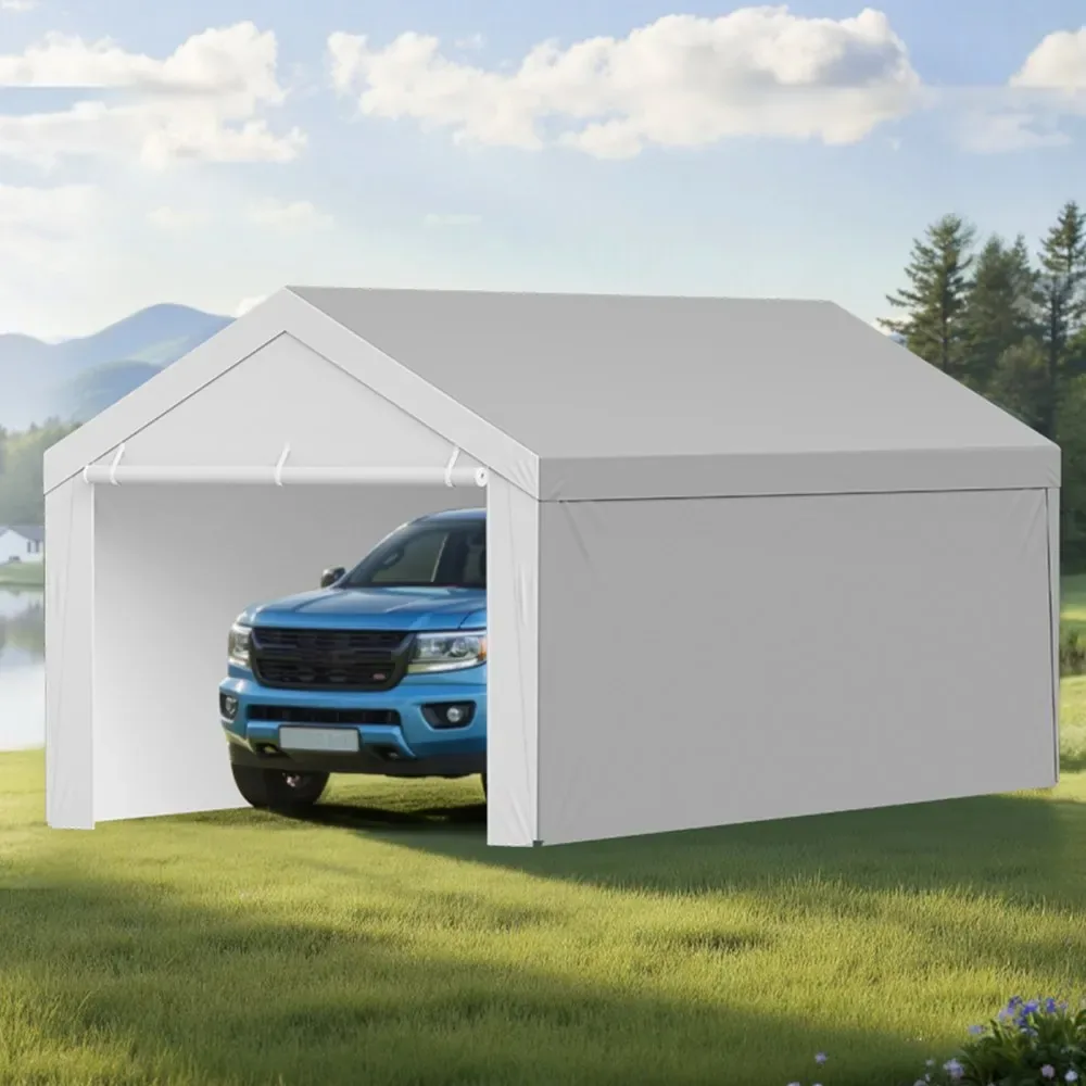 VEVOR Carport Replacement Canopy 13x20ft Grey Top and side c product image 8