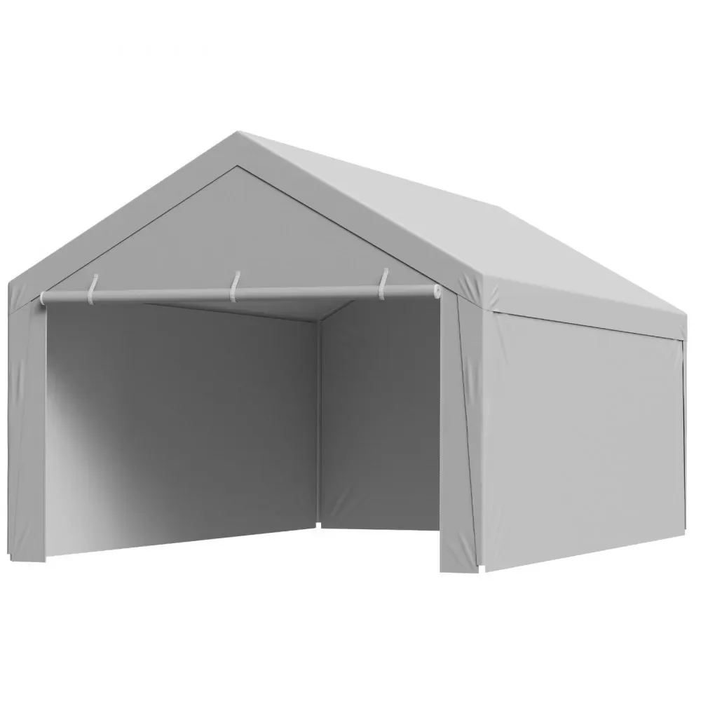 VEVOR Carport Replacement Canopy 13x20ft Grey Top and side c product image 9
