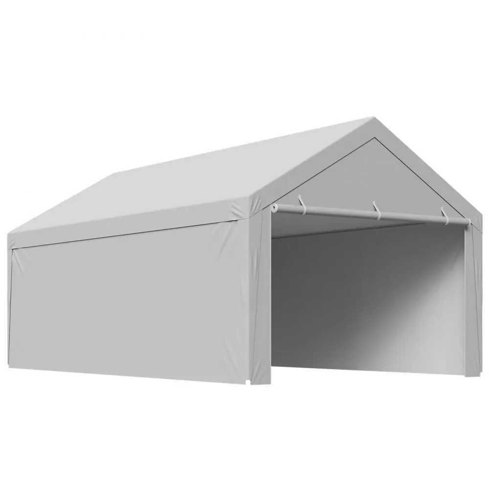 VEVOR Carport Replacement Canopy 13x20ft Grey Top and side c product image 11