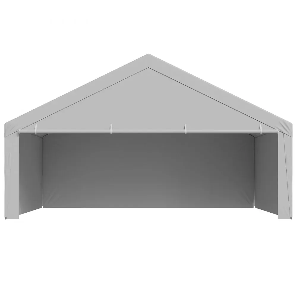 VEVOR Carport Replacement Canopy 20x20ft Grey Top and side c product image 10