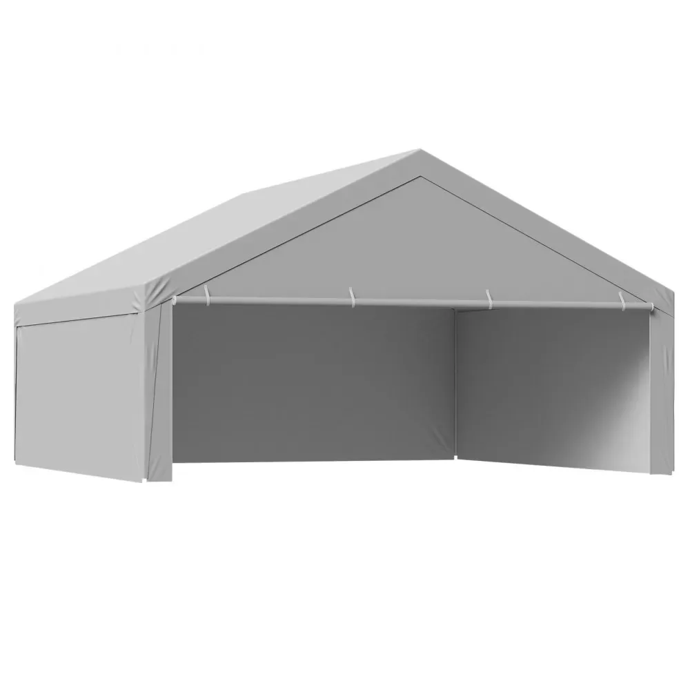 VEVOR Carport Replacement Canopy 20x20ft Grey Top and side c product image 12