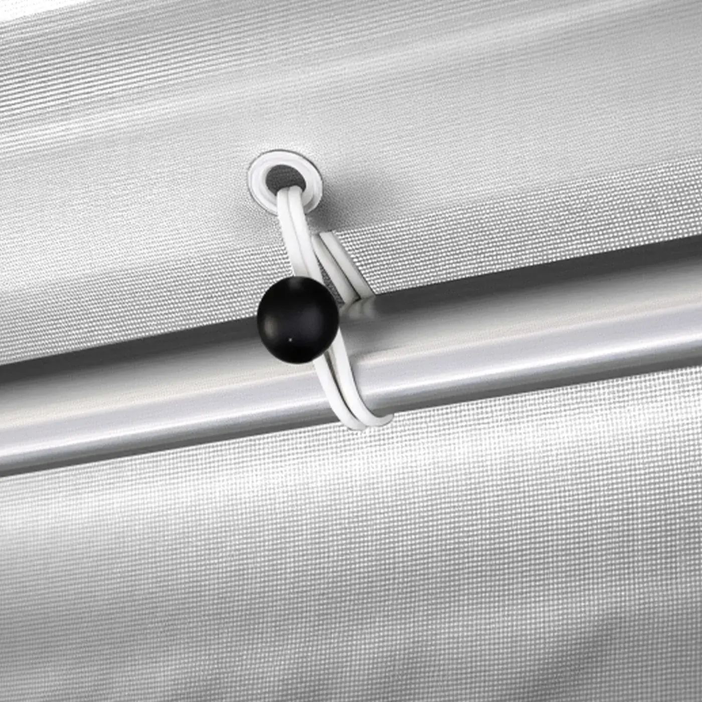 VEVOR Carport Replacement Canopy 20x20ft Grey Top and side c Aluminum Grommets & Elastic Ball Cords