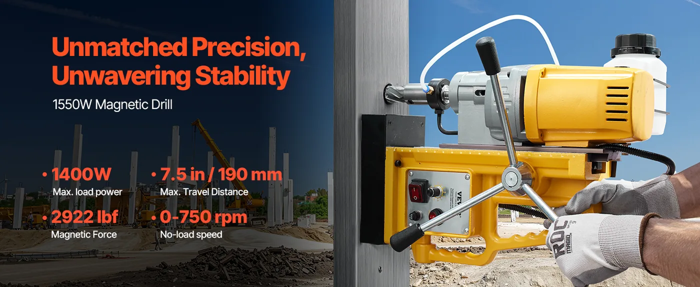 VEVOR Magnetic Drill 1pcs Twist Drill and Core Drill 50mm overview