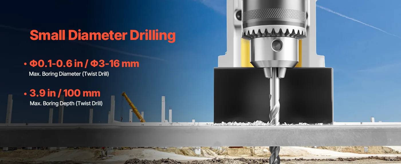VEVOR Magnetic Drill 1pcs Twist Drill and Core Drill 50mm Coring