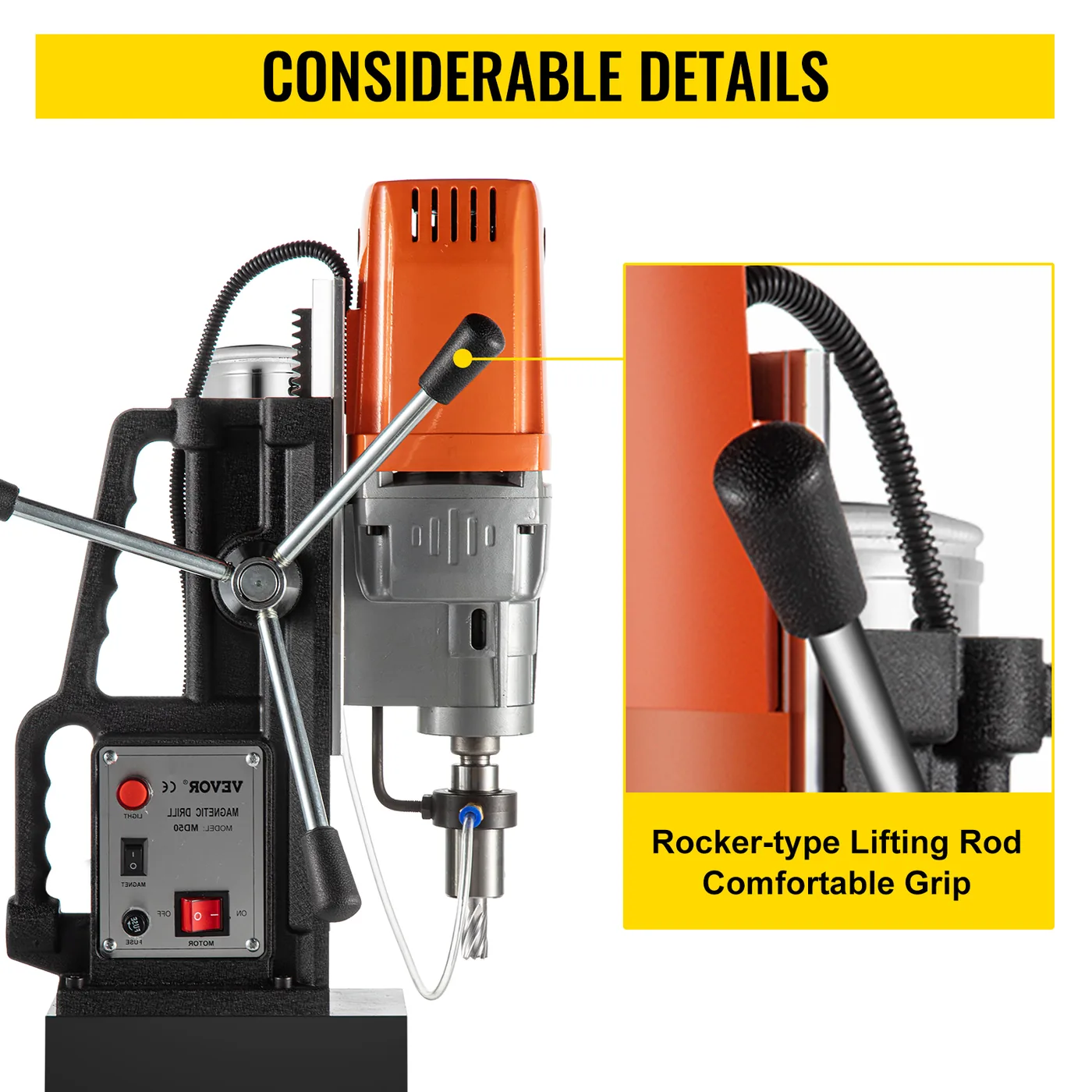 VEVOR Magnetic Drill 1450W Magnetic Drill Press with 2Inch B feature 6