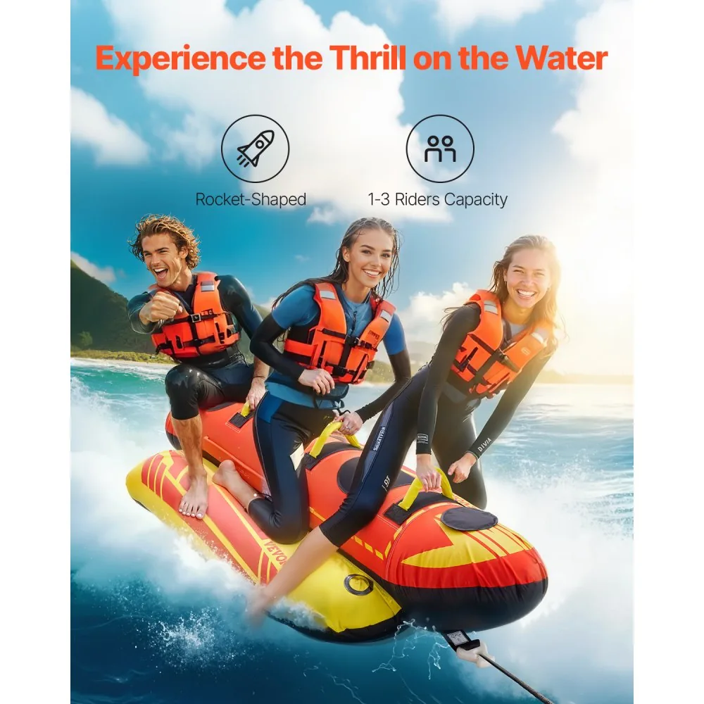 VEVOR Towable Tubes for Boating 3 people Cycling product image 2
