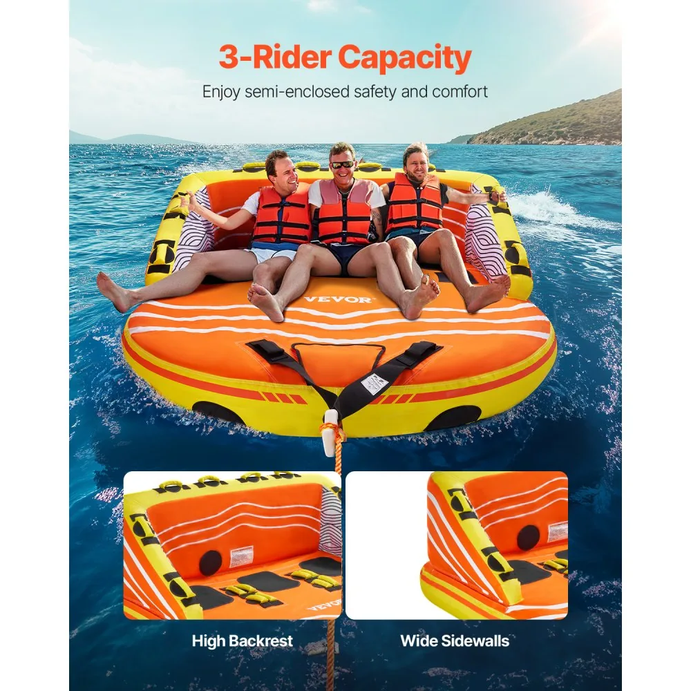 VEVOR Towable Tube for Boating 3 people Sofa - D-Type product image 2