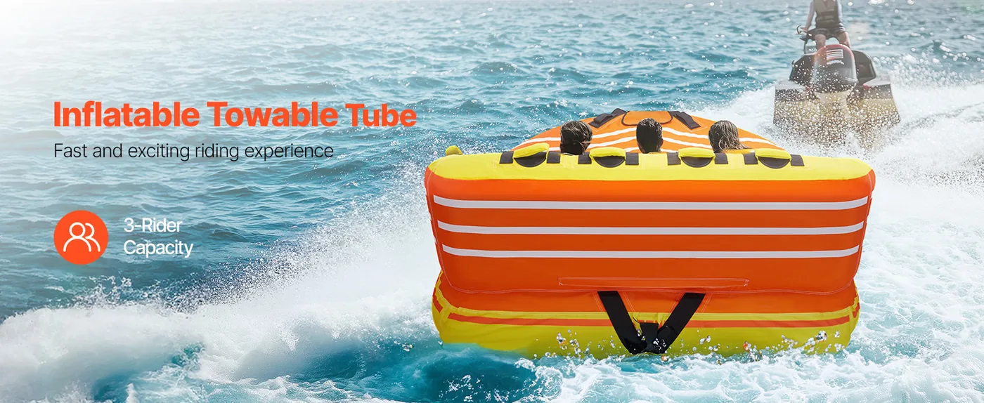 VEVOR Towable Tube for Boating 3 people Sofa - D-Type overview