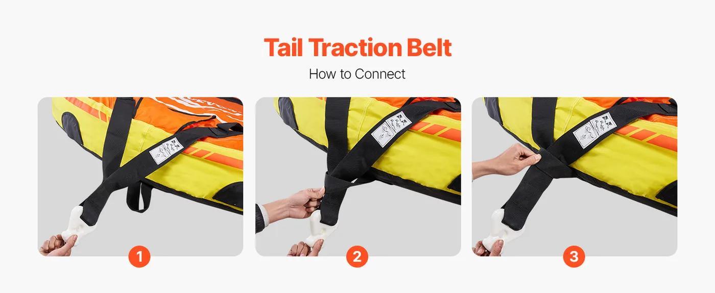 VEVOR Towable Tube for Boating 3 people Sofa - D-Type Kneel Position