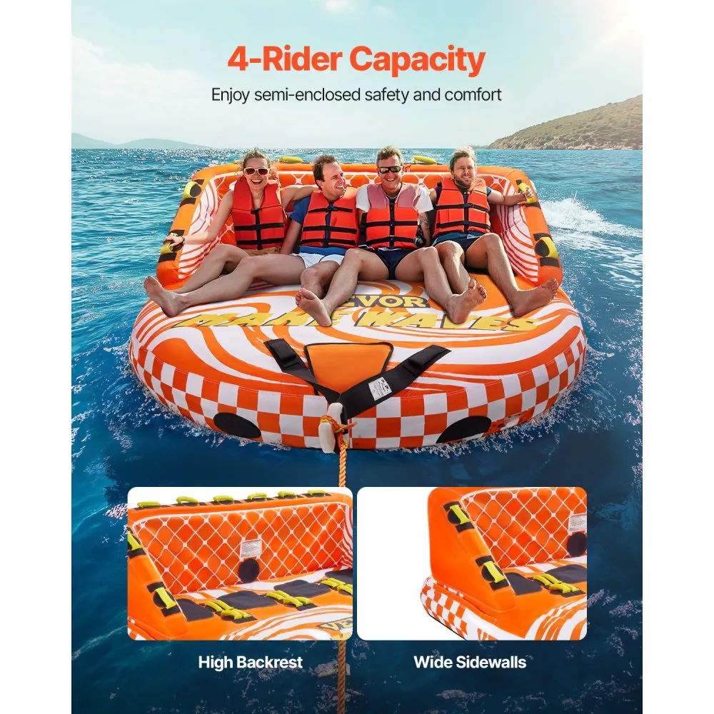 VEVOR Towable Tube for Boating 4 people Sofa - D-Type product image 2