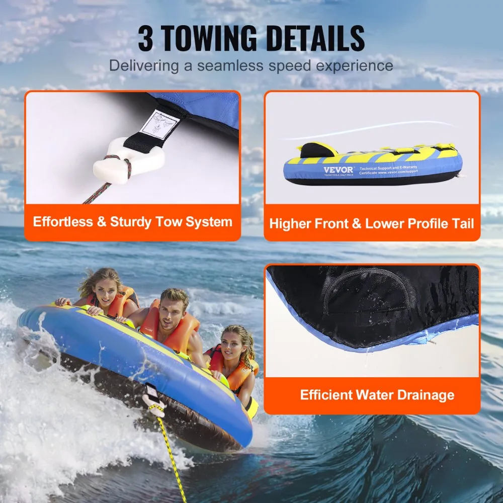 VEVOR towable tube dimensions
