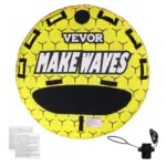 VEVOR 3 rider round towable tube front view
