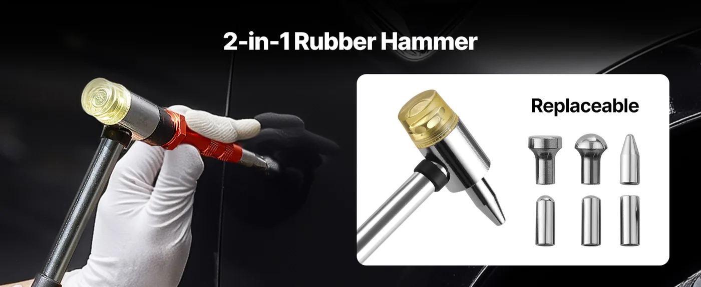 VEVOR Dent Puller Kit Curved Rod 12-Piece Set feature 4