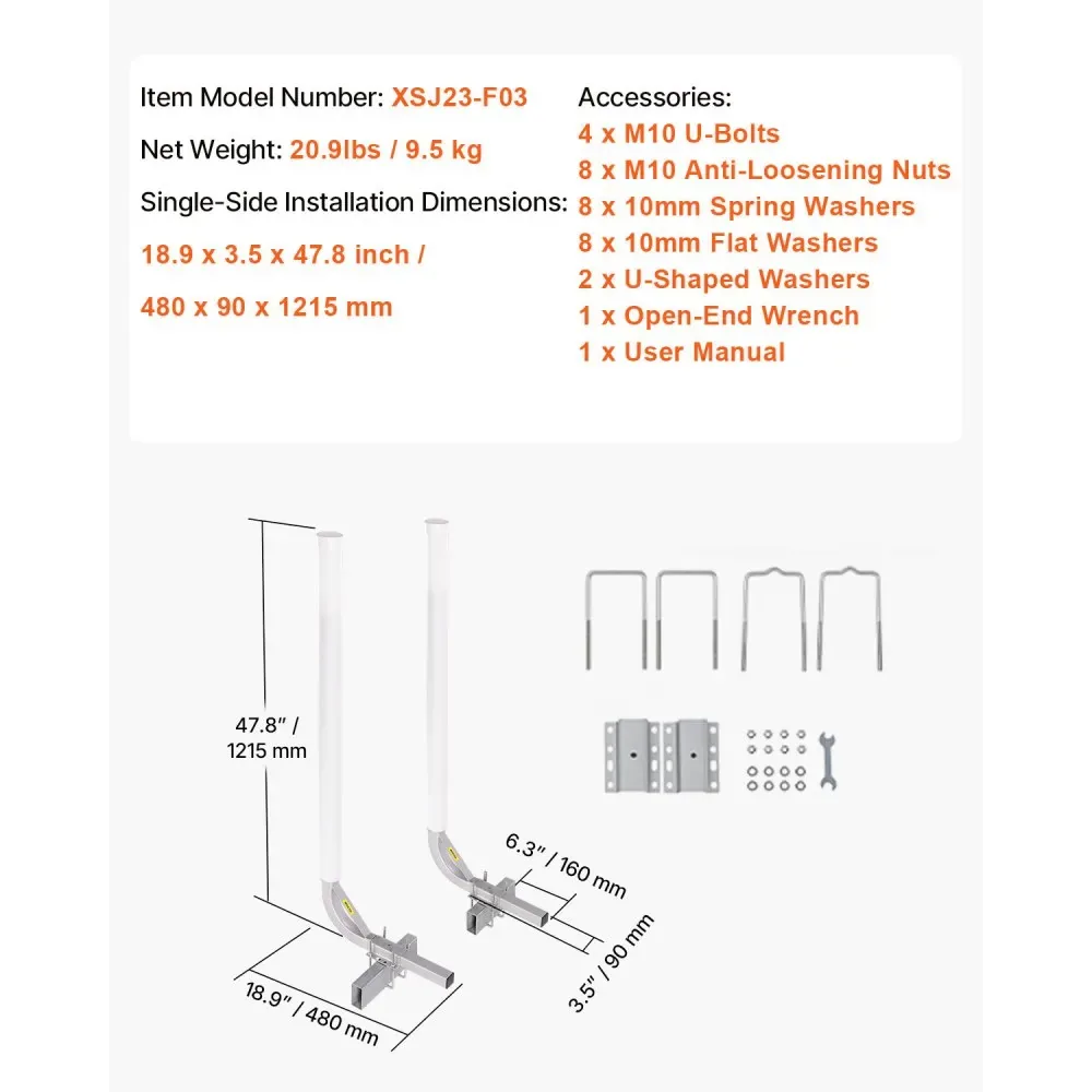 VEVOR Boat Trailer Guide 48 inch product image 7