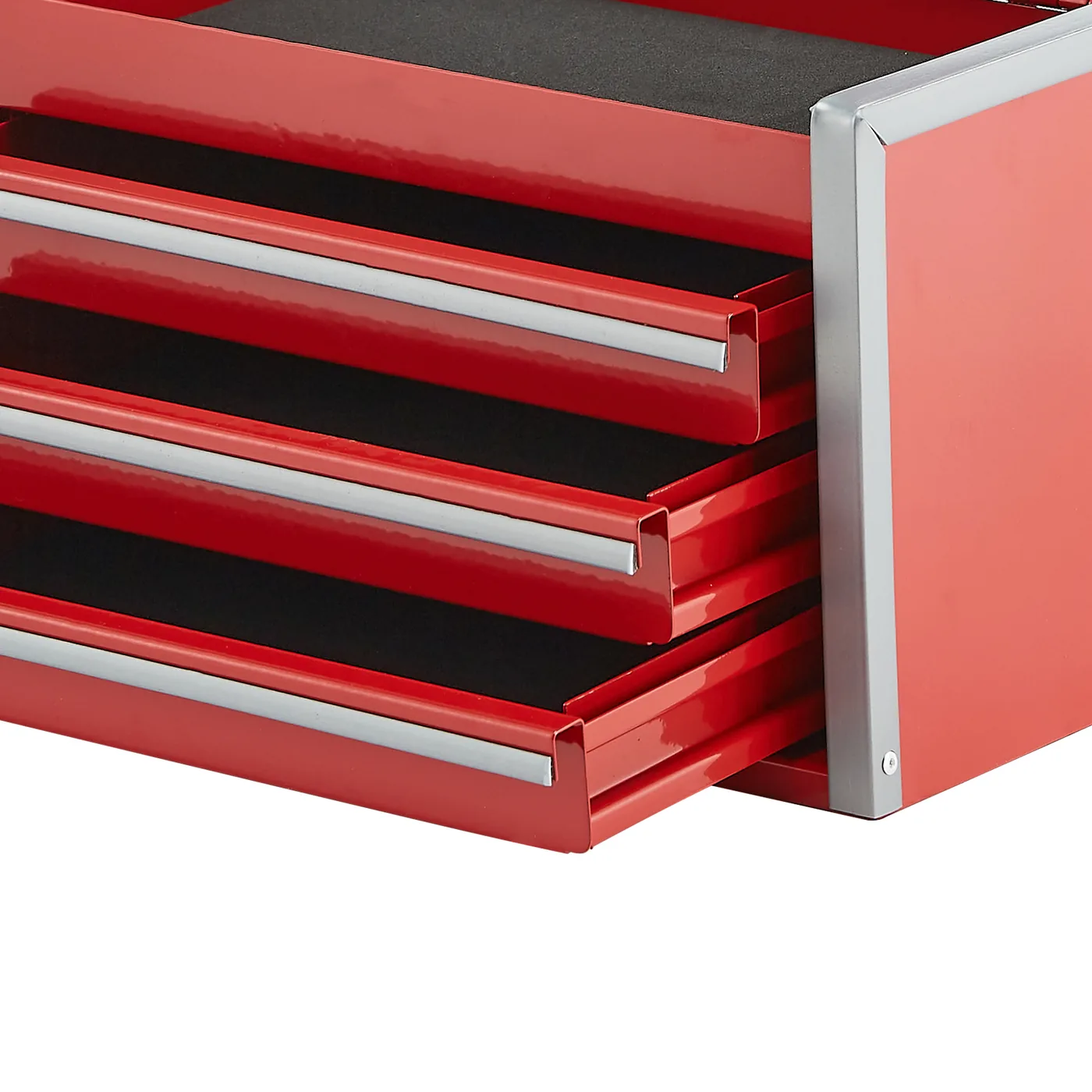 VEVOR Metal Tool Box Three Red Mini Multi-layer Toolbox
