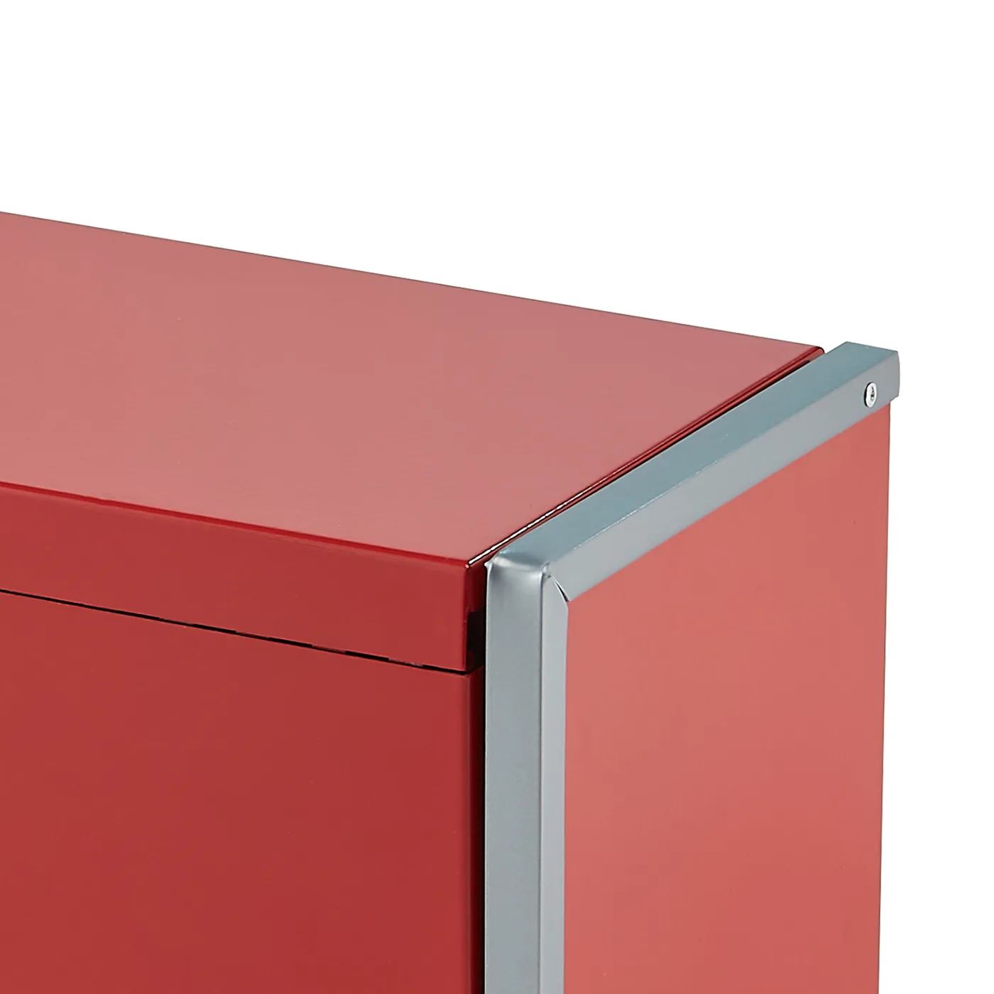 VEVOR Metal Tool Box Three Red Auto-Locking