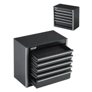 VEVOR Metal Tool Box Five Black product image 1