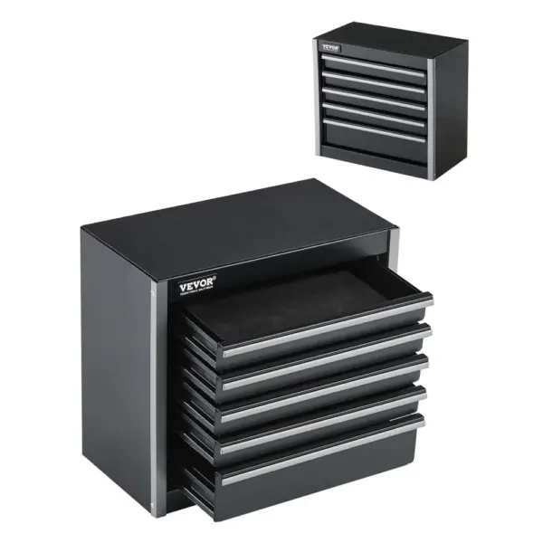 VEVOR Metal Tool Box Five Black product image 1